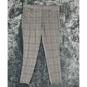 Seven7 Womens XXL Pull-On Plaid Legging Pants Blend Stretch Black/Brown